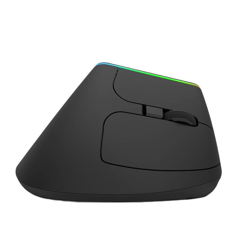 Wireless Vertical Mouse Delux M618DB BT4.0 + 2.4Ghz 4000DPI RGB
