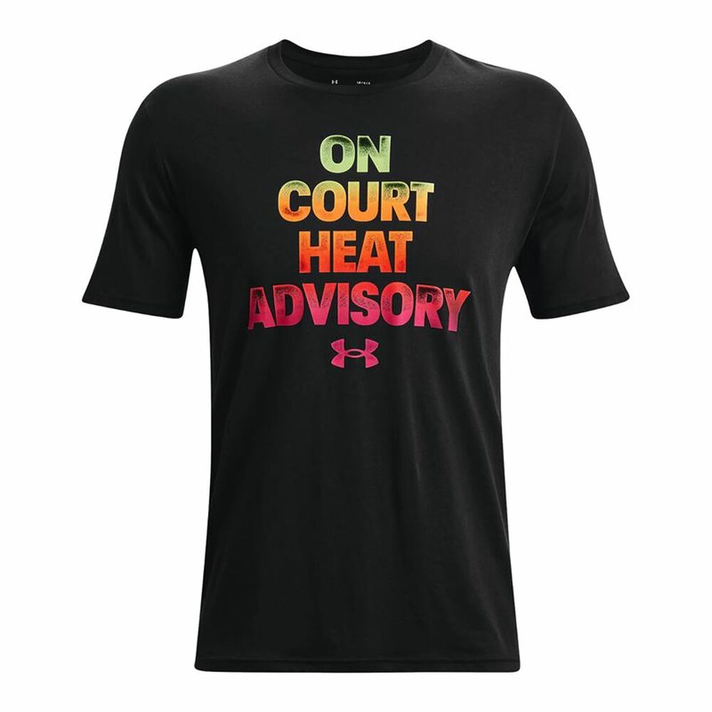 Ανδρική Μπλούζα με Κοντό Μανίκι Under Armour Basketball Heat Μαύρο