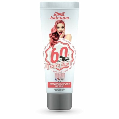Βαφή Ημιμόνιμη Hairgum Sixty's Color coral sunset (60 ml)