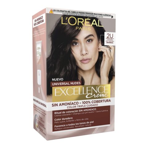 Βαφή Χωρίς Αμμωνία L'Oreal Make Up Excellence 2u-darkest brunette
