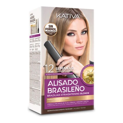 Σετ Κωμωτηρίου για Βραζιλιάνικο Ίσιωμα  Kativa Pro Blonde (6 pcs)