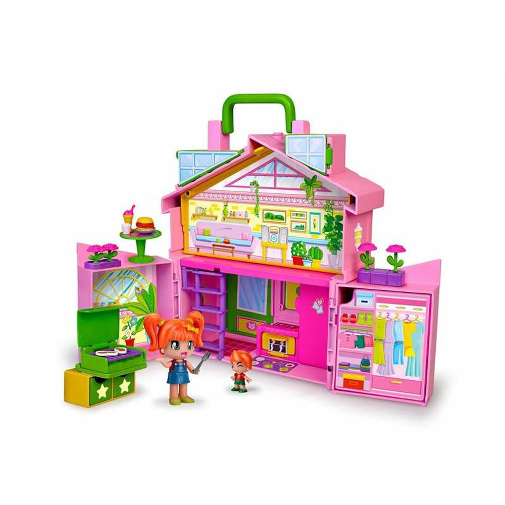 Playset Famosa Pinypon Briefcase Pink house