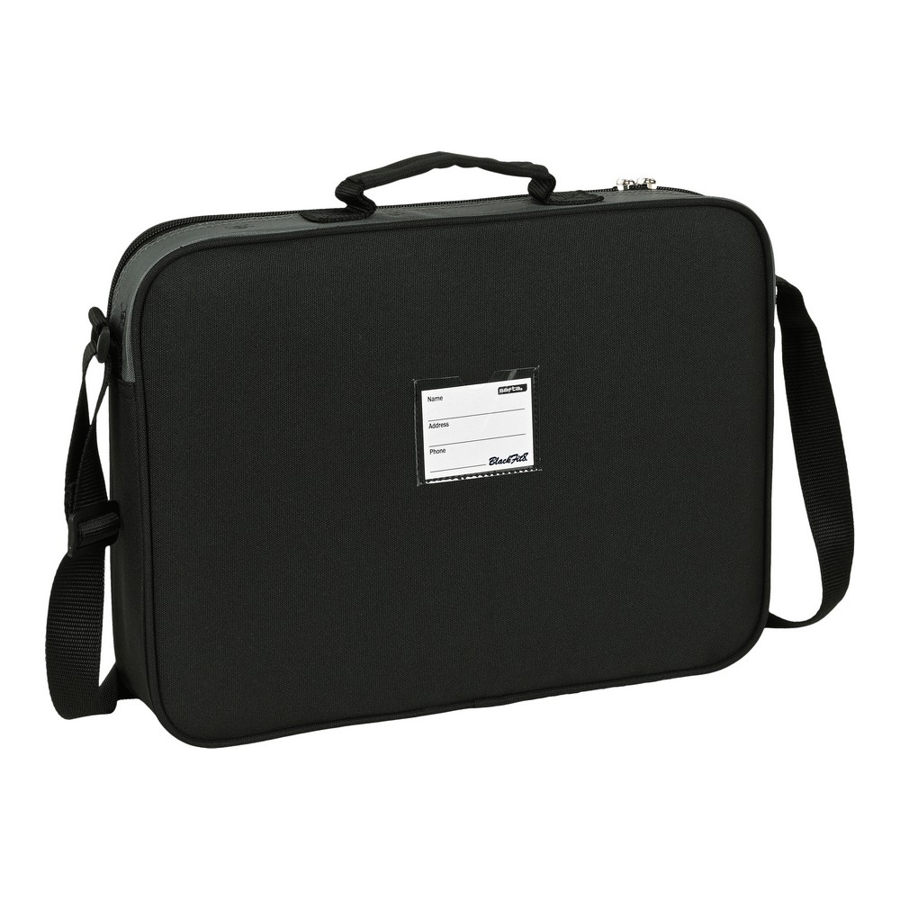 Σχολική Τσάντα BlackFit8 Skull Μαύρο Γκρι (38 x 28 x 6 cm)