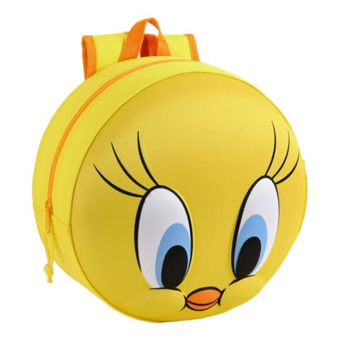 Παιδική Τσάντα 3D Looney Tunes Κίτρινο (31 x 31 x 10 cm)