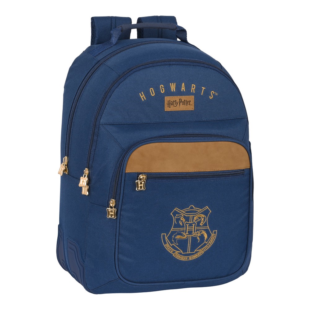 Σχολική Τσάντα Harry Potter Magical Καφέ Ναυτικό Μπλε (32 x 42 x 15 cm)