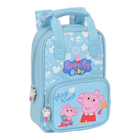 Παιδική Τσάντα Peppa Pig Baby Ανοιχτό Μπλε (20 x 28 x 8 cm)