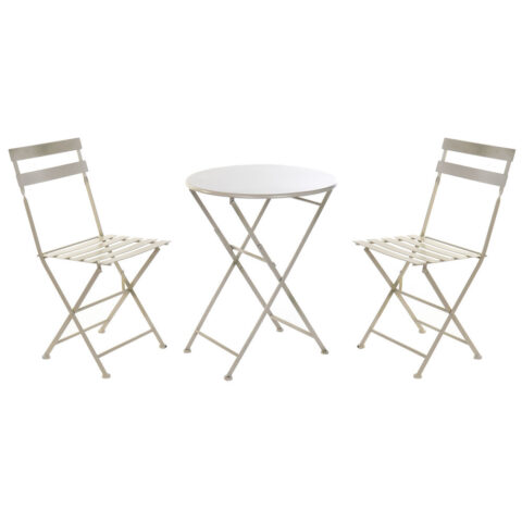Σετ Τραπέζι με 2 Καρέκλες DKD Home Decor Μέταλλο (47 x 41 x 80 cm) (60 x 60 x 70 cm)