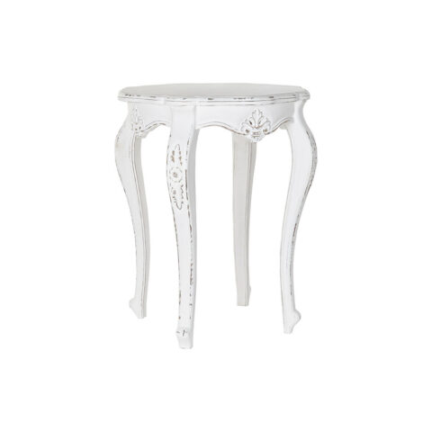Βοηθητικό Τραπέζι DKD Home Decor Ξύλο Λευκό Ξύλο από Μάνγκο (61 x 61 x 76 cm)