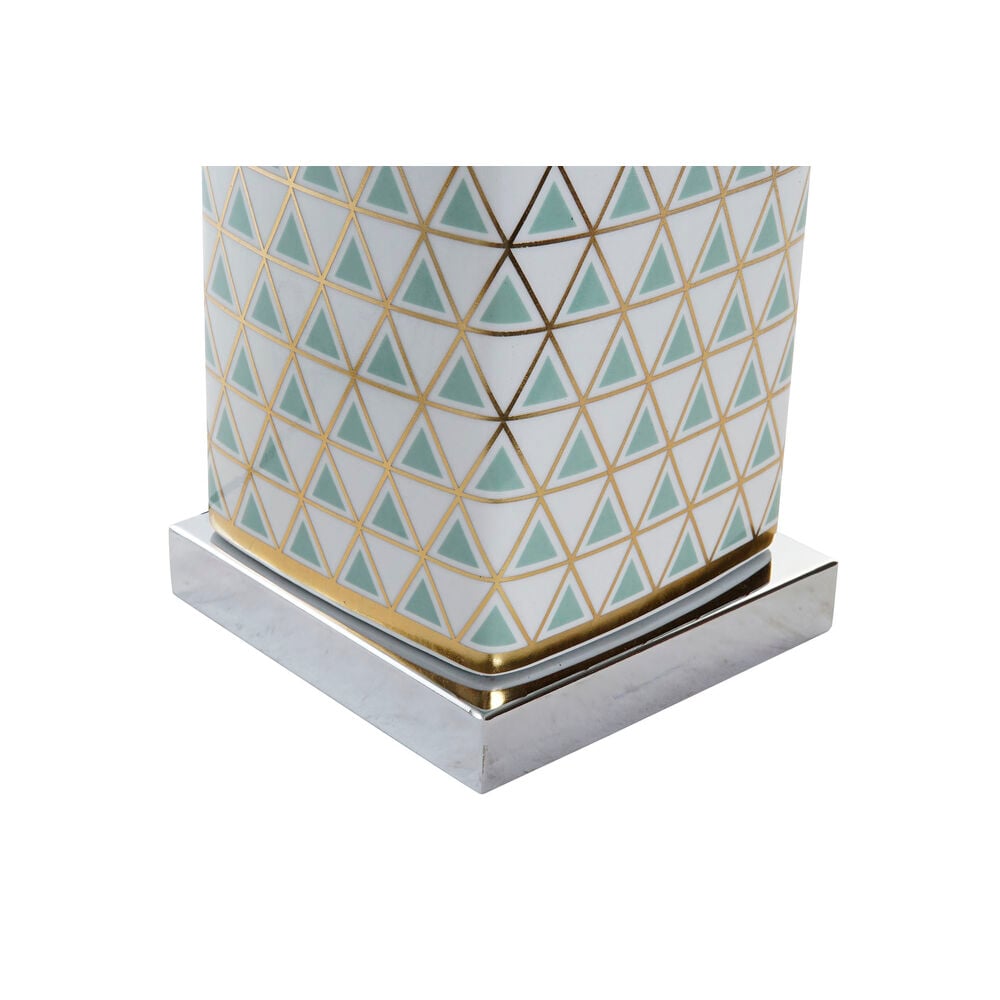 Επιτραπέζιο Φωτιστικό DKD Home Decor Μωσαϊκό Πορσελάνη Χρυσό πολυεστέρας Μέντα 220 V 60 W (35 x 35 x 57 cm)
