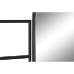 Μόνιμος καθρέφτης DKD Home Decor 121 x 1 x 170  cm Καθρέφτης Μαύρο Μέταλλο Loft