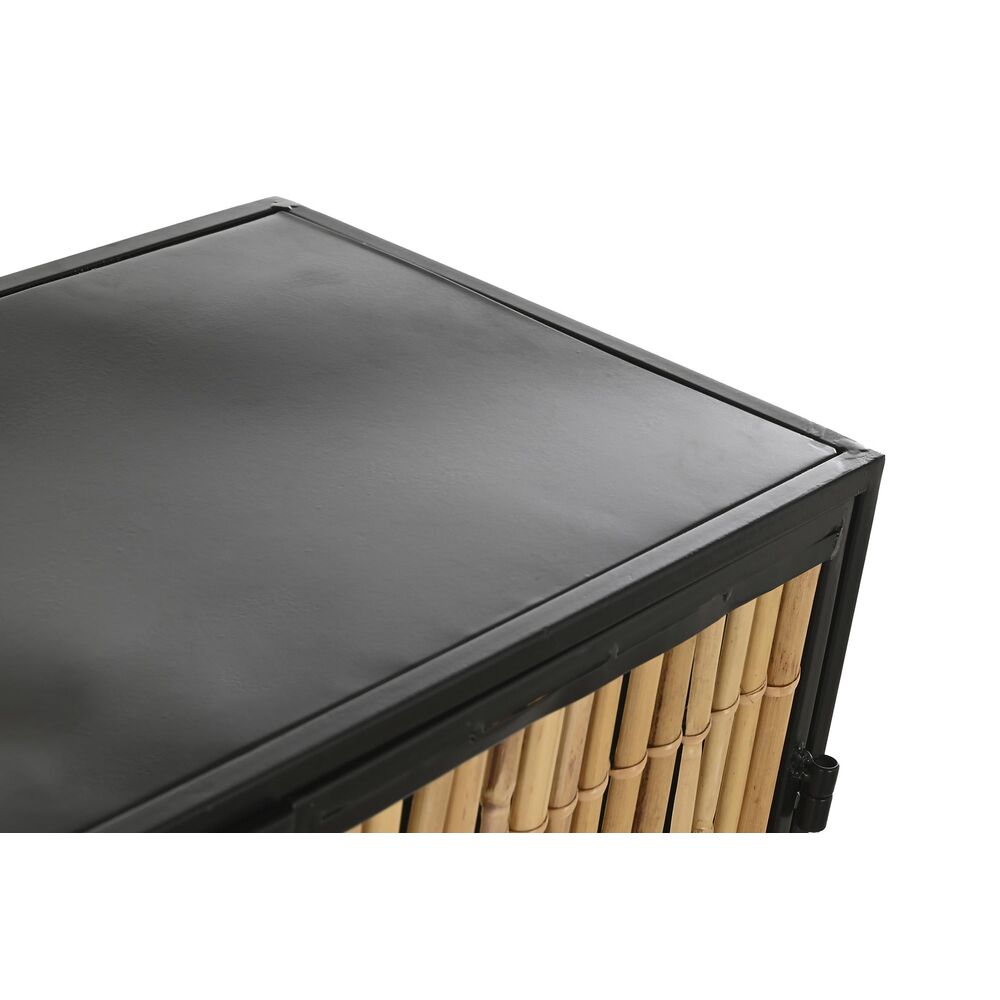 Σκευοθήκη DKD Home Decor Μαύρο Φυσικό Μέταλλο ρατάν (65 x 35 x 130