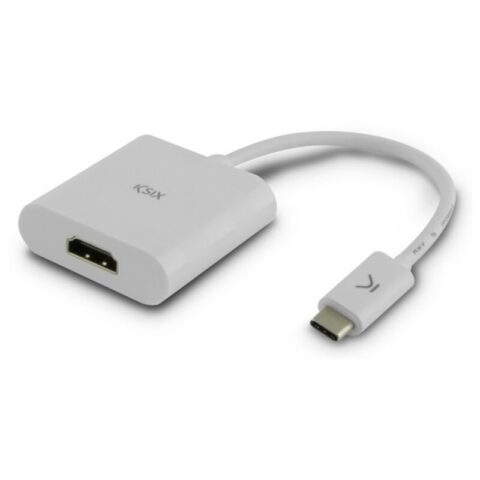 Αντάπτορας USB C σε HDMI KSIX Λευκό