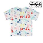 Παιδικό Μπλούζα με Κοντό Μανίκι Mickey Mouse 73717 Λευκό