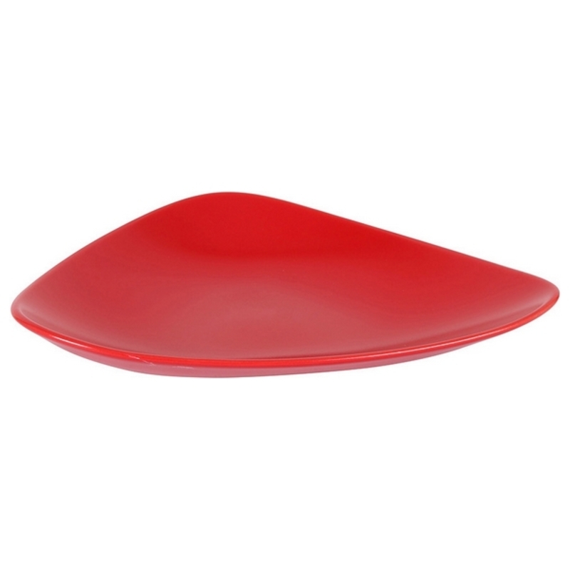 Πιάτο για Επιδόρπιο Κόκκινο Κεραμικά 24 x 18 x 3 cm