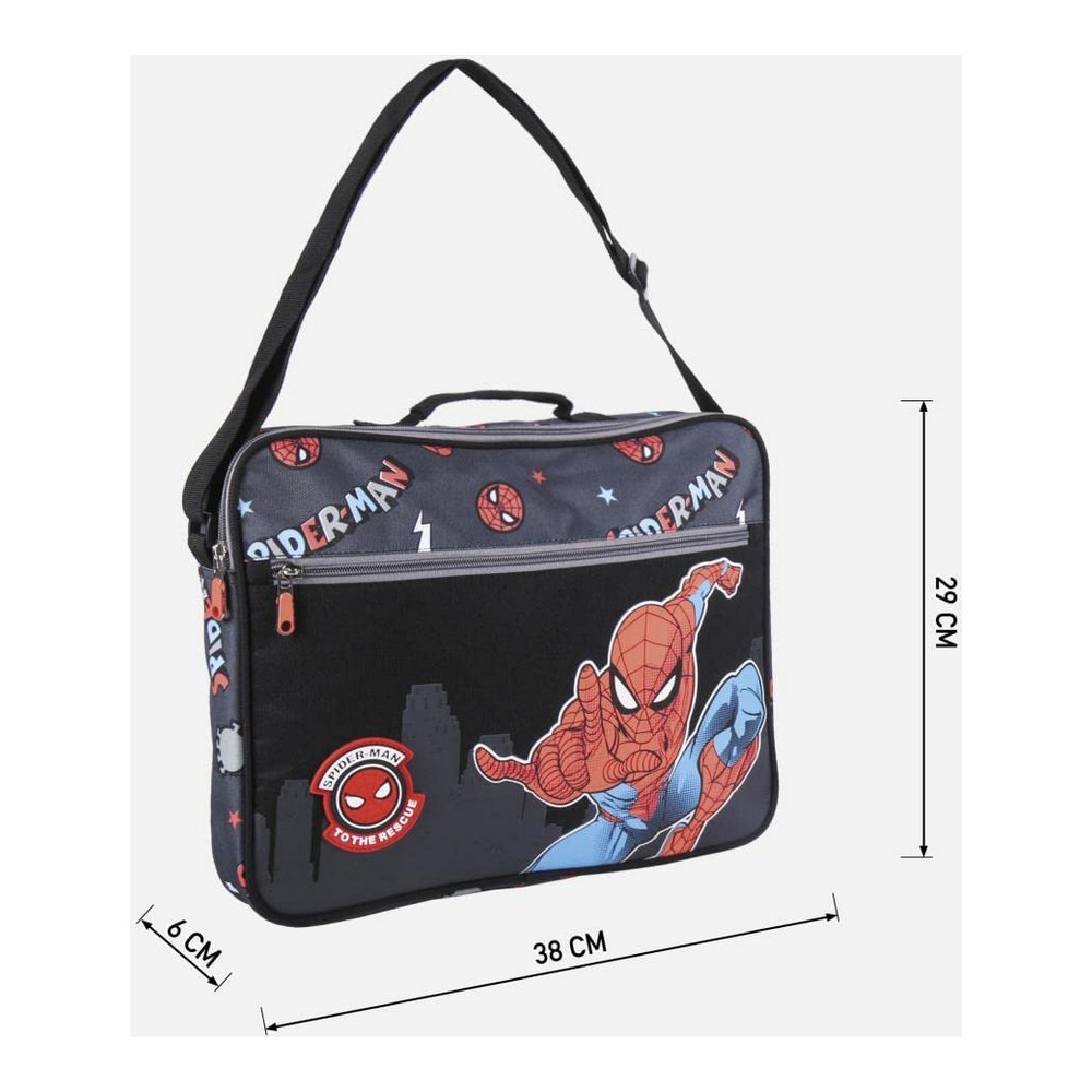 Σχολική Τσάντα Spiderman Μαύρο (29 x 6 x 38 cm)