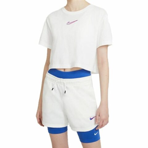 Kοντομάνικο Aθλητικό Mπλουζάκι Nike Sportswear  Λευκό