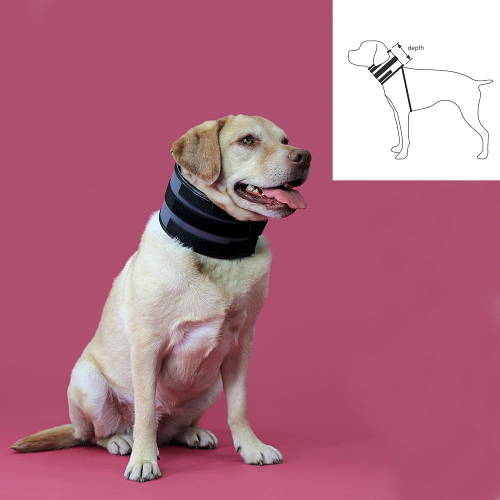 Cervical Collar for Dogs KVP Μαύρο (6-28 cm)