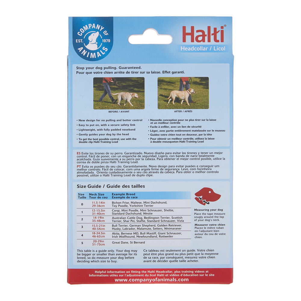 Κολάρο Εκπαίδευσης Σκύλων Company of Animals Halti Μαύρο Ρύγχος (35-48 cm)