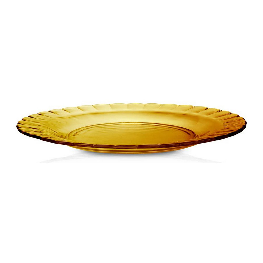 Επίπεδο πιάτο Duralex Picardie Κρυστάλλινο Κεχριμπάρι Ø 23 cm (48 Μονάδες)
