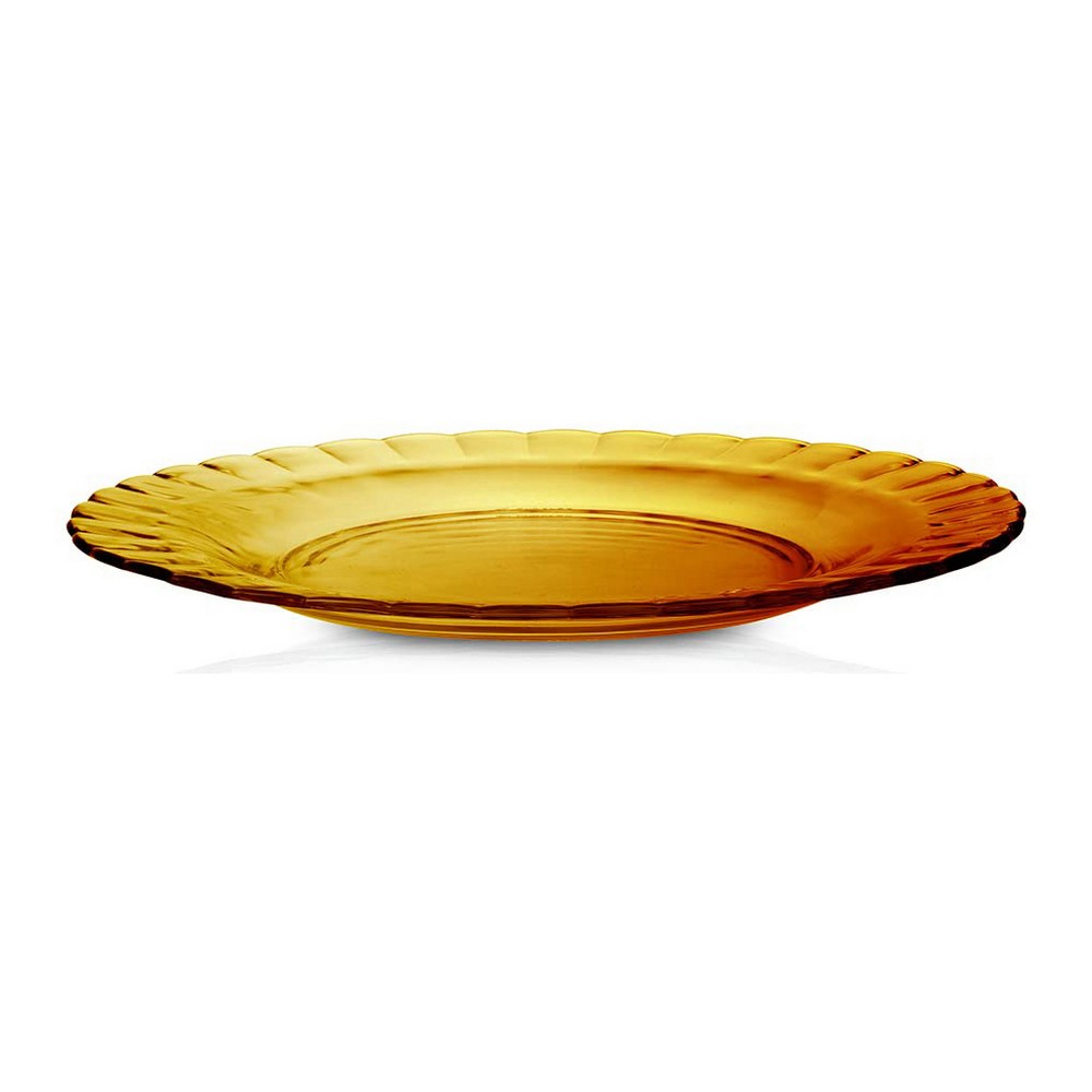 Επίπεδο πιάτο Duralex Picardie Κρυστάλλινο Κεχριμπάρι Ø 26 cm (24 Μονάδες)