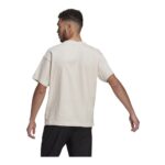 Ανδρική Μπλούζα με Κοντό Μανίκι Adidas Giant Logo Μπεζ