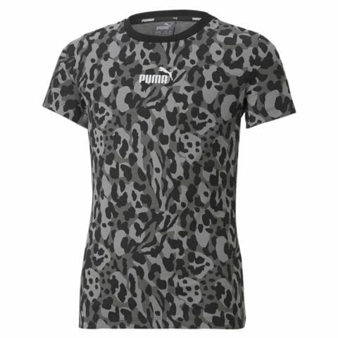 Kοντομάνικο Aθλητικό Mπλουζάκι Puma Alpha AOP Μαύρο