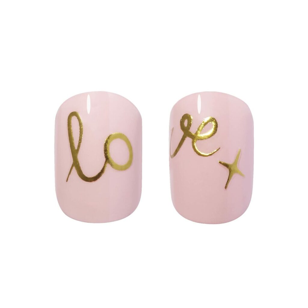 Τεχνητά νύχια Elegant Touch Luxe Looks Love letters (24 pcs)