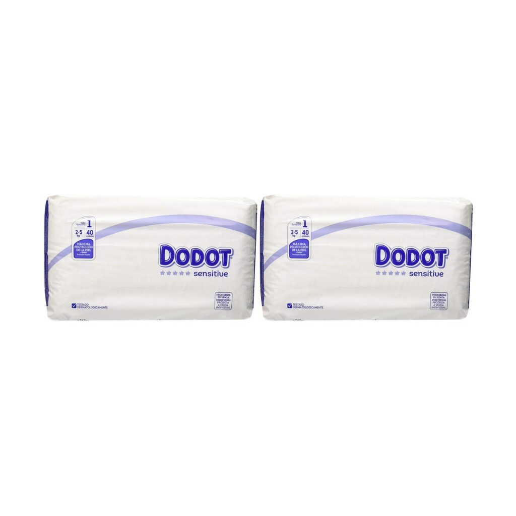 Πανάκια μιας χρήσης Dodot Sensitive 2-5 Kg Μέγεθος 1 80 Μονάδες