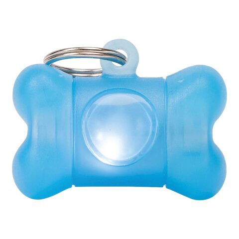 Διανομέας Tσαντών Kατοικίδιων Zώων United Pets Bon Ton Σκύλος Φως LED Μπλε (3.5 x 1.8 x 2.3 cm)
