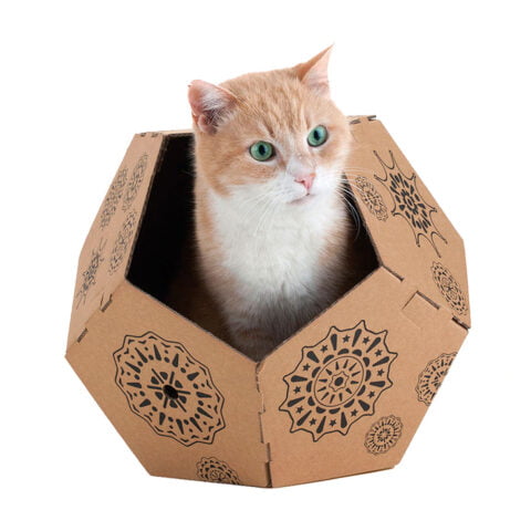 παιχνίδι για γάτες United Pets Tiger Καφέ Κουτί Χαρτόνι (45 x 47 x 38 cm)