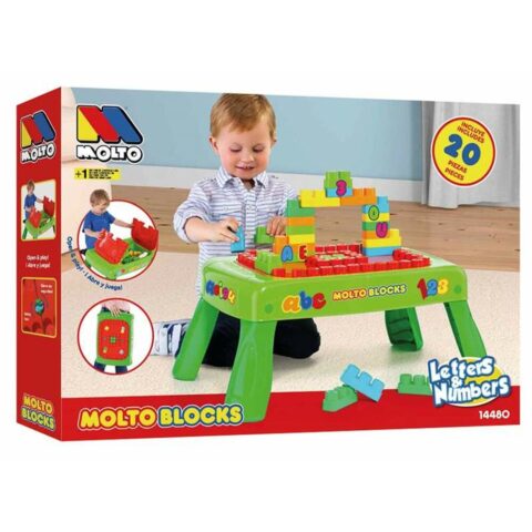 Παιδικό Παιχνίδι Moltó Blocks Desk 65 x 28 cm Πλαστική ύλη