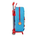 Σχολική Τσάντα με Ρόδες The Paw Patrol Μπλε Κόκκινο 27 x 32 x 10 cm