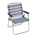 Καρέκλα στην παραλία Αλουμίνιο Σταθερή Ριγέ (57 x 78 x 57 cm)