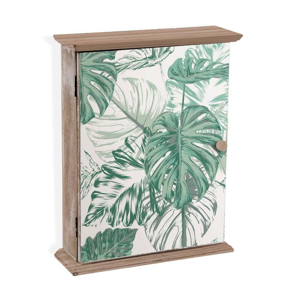 Διακοσμητικό κουτί Versa Mint Leaves Κλειδιά Ξύλο MDF (6