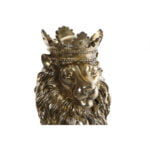 Διακοσμητική Φιγούρα DKD Home Decor Χρυσό Λέων Ρητίνη (15 x 18 x 34 cm)