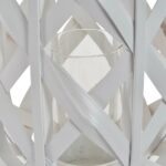 Κηροπήγιο DKD Home Decor Λευκό Μέταλλο Διακοσμητική κανάτα (25 x 25 x 76 cm)