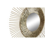 Διακοσμητική Φιγούρα DKD Home Decor Καθρέφτης Χρυσό Μέταλλο Κύκλους (49.5 x 9.5 x 65 cm)