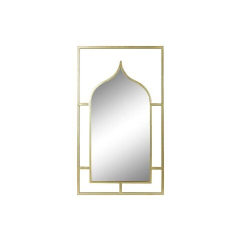 Τοίχο καθρέφτη DKD Home Decor Καθρέφτης Χρυσό Μέταλλο (53