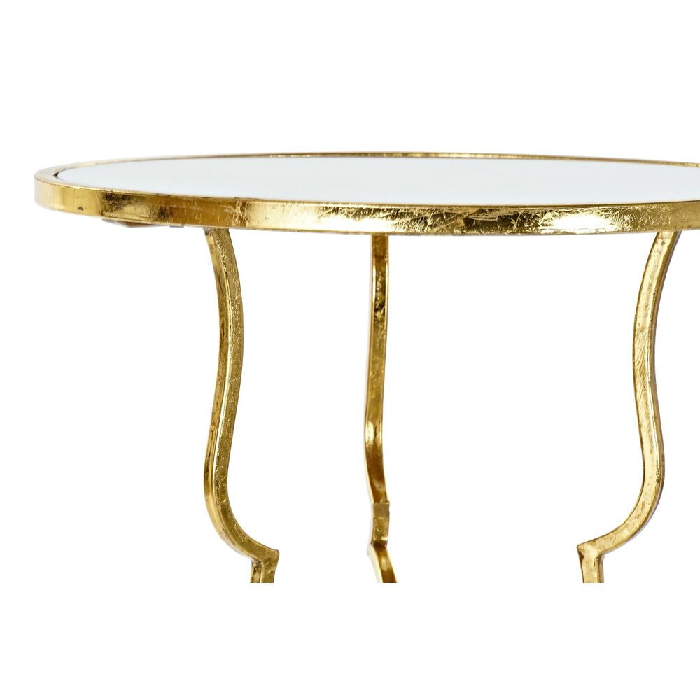 Βοηθητικό Τραπέζι DKD Home Decor Καθρέφτης Χρυσό Μέταλλο (41 x 41 x 64 cm)