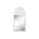 Τοίχο καθρέφτη DKD Home Decor S3019296 Κρυστάλλινο MDF Παράθυρα Λευκό Cottage (81 x 2