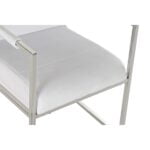 Καρέκλα DKD Home Decor πολυεστέρας Χάλυβας Λευκό (56 x 68 x 92 cm)