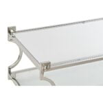 Τραπεζάκι Καφέ DKD Home Decor Κρυστάλλινο Ανοξείδωτο ατσάλι (130 x 60 x 45 cm)