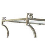 Τραπεζάκι Καφέ DKD Home Decor Κρυστάλλινο Ανοξείδωτο ατσάλι (130 x 60 x 45 cm)
