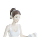 Διακοσμητική Φιγούρα DKD Home Decor Ροζ Ρητίνη Yoga (20 x 8 x 16