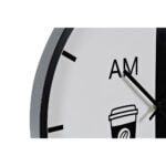 Ρολόι Τοίχου DKD Home Decor Μαύρο Μέταλλο Λευκό (60 x 4 x 60 cm)