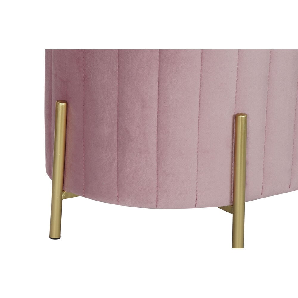 Σκαμπό DKD Home Decor Ροζ (123 x 50 x 45 cm) (105 x 39 x 37 cm) (2 pcs)