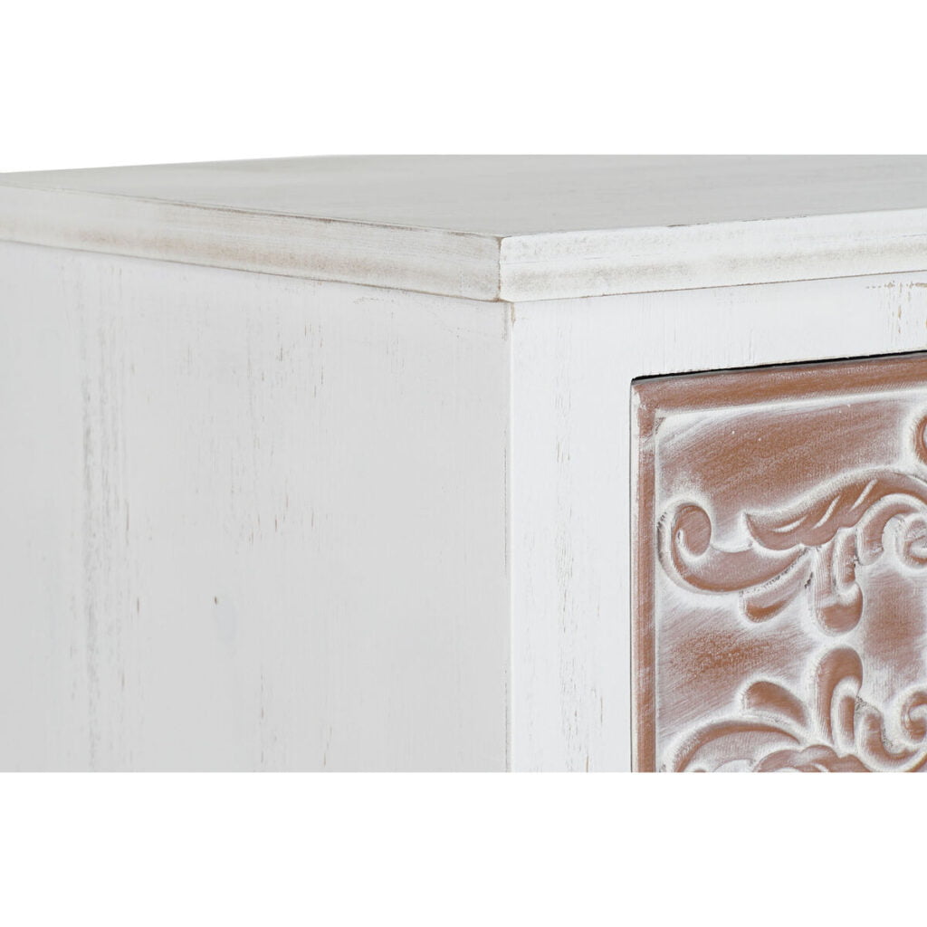 Συρταριέρα DKD Home Decor Καφέ MDF Λευκό Σκούρο γκρίζο Άραβας (80 x 40 x 86 cm)