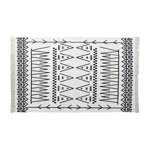 Χαλί DKD Home Decor Μαύρο Λευκό Ikat (120 x 180 x 0