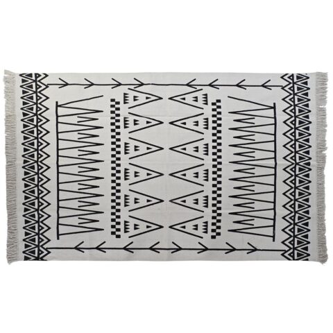 Χαλί DKD Home Decor Μαύρο Λευκό Ikat (160 x 250 x 0