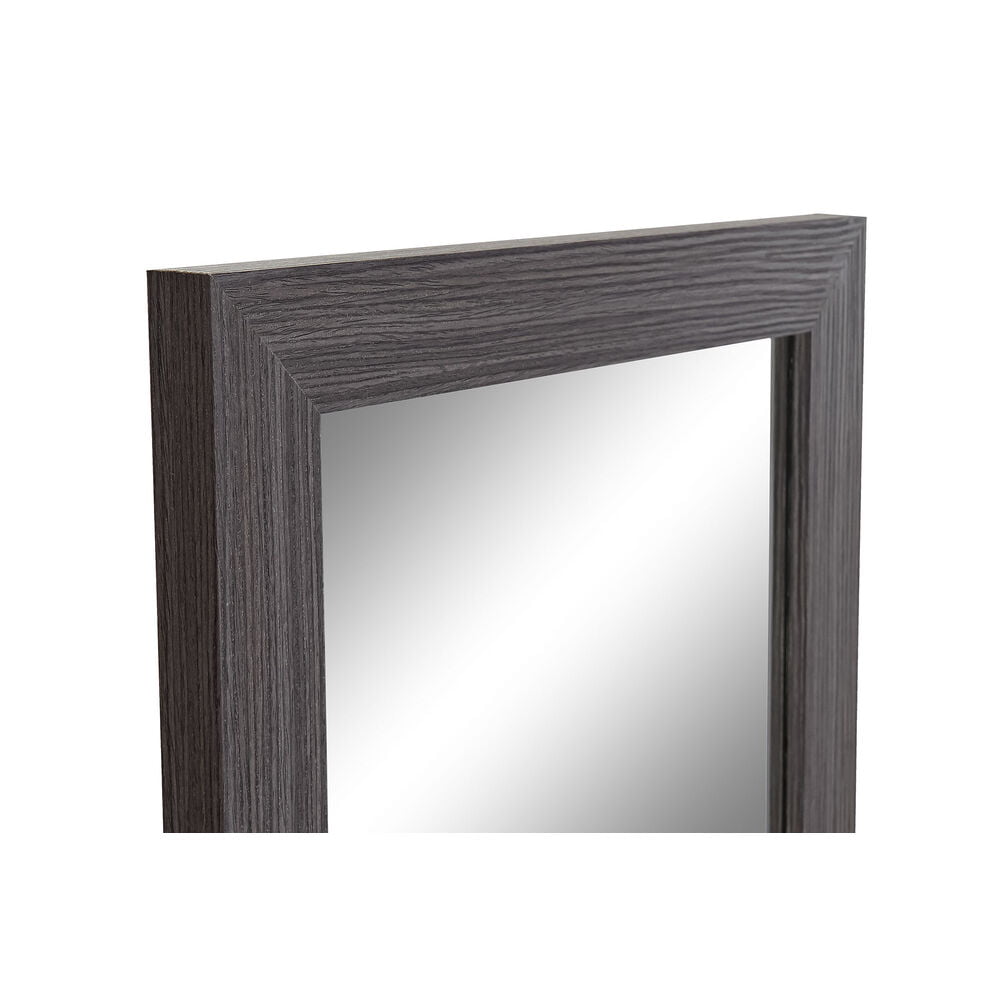 Μόνιμος καθρέφτης DKD Home Decor Κρυστάλλινο Φυσικό Γκρι Καφέ Σκούρο γκρίζο Τροπικό PS (38 x 40 x 158 cm)